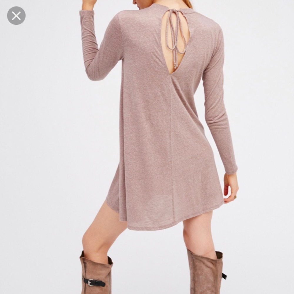 Free People First Date Dress in Taupe Size S